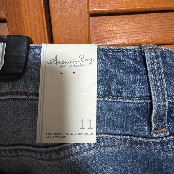 American Rag Jean Ripped Blue Shorts - Picture 6 of 6